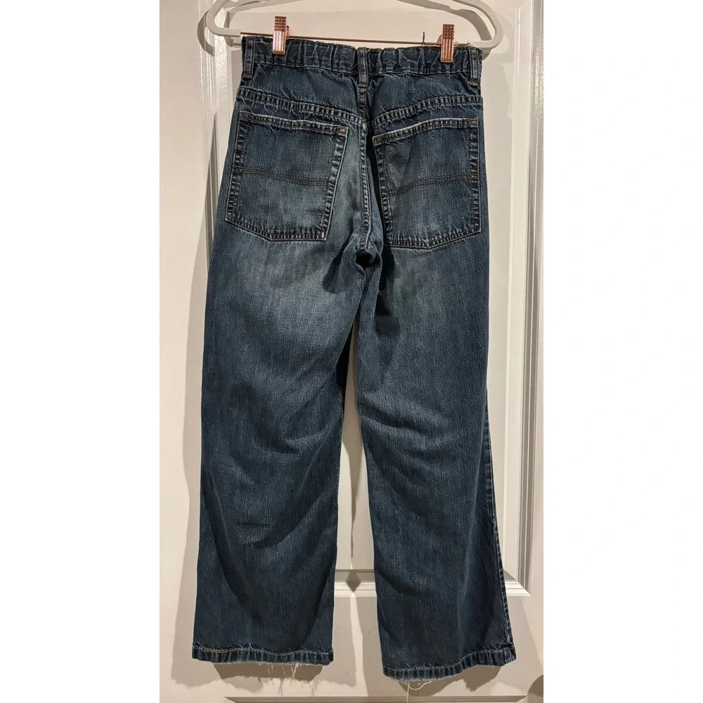 Old Navy Kids Loose Fit Jeans Blue Medium Wash Denim Size 14 Regular Cotton